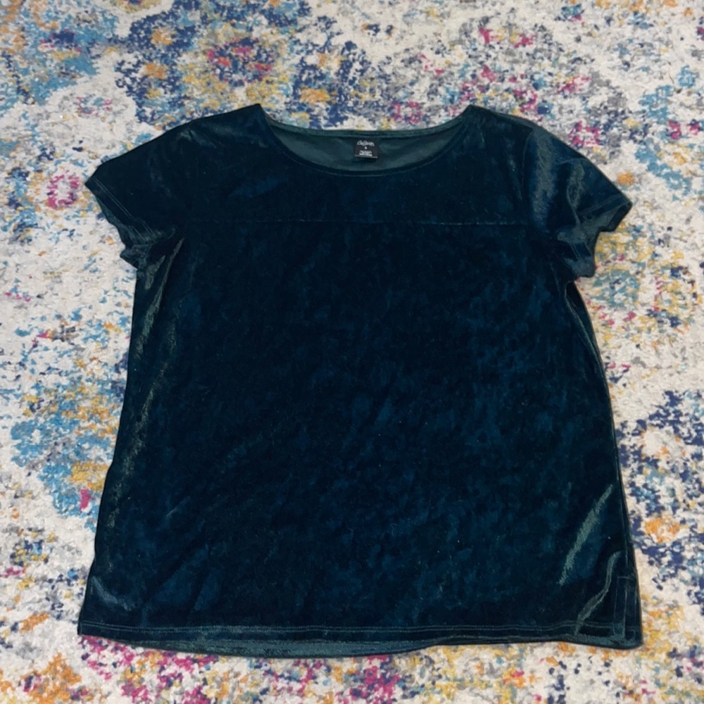 Velvet Green Top